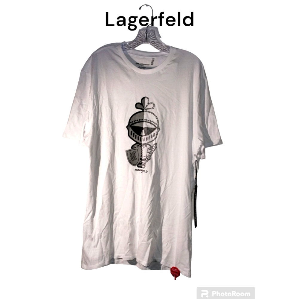 Karl Lagerfeld Knight Tshirt XL white nwt